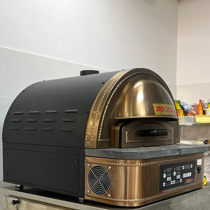 Machine de fabrication de pizza électrique à dôme de comptoir Four à foyer en pierre compact pour café et petit restaurant - Product Image 4