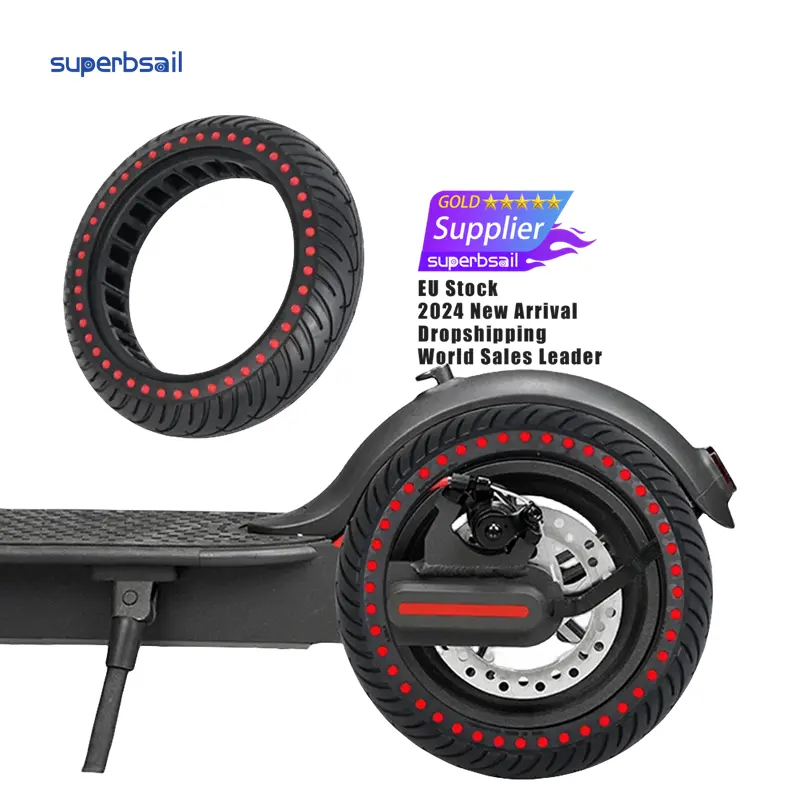 Superbsail EU Stock Original Reparação Honeycomb Borracha Pneus Sólidos Para Xiaomi M365 Scooter Elétrico 8.5 Polegada Pneu Sólido sem câmara