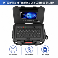 Caméra d'inspection de canalisation HD 1080P de 9 pouces, tête de caméra rotative de 32 mm, étanche IP68 avec compteur de mètres, enregistrement DVR, localisateur 512 Hz.