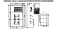 Nouveau kit de système de commande de fraiseuse 3 axes GSK 980MDc CNC Controller d'origine pour perceuses et fraiseuses