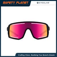 Kacamata Olahraga Silinder Full Rim Laris Manis, Desain Anti Kabut dan Ventilasi, Bingkai TR90, Lensa PC, Warna Dapat Disesuaikan, Unisex