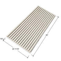 Panneaux muraux acoustiques à lattes en placage de chêne blanc, certifiés, élégants et efficaces, absorption acoustique de classe A, design contemporain