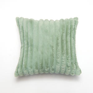 Nuova Fodera per Cuscino in Peluche Semplice e Tinta Unita, Bianca e <span class=keywords><strong>Beige</strong></span>, per Divano, Decorazione Casa, Calda per l'Inverno - Product Image 5