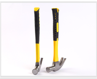 Marteau à griffes industriel 0,25 kg/0,5 kg, acier à haute teneur en carbone avec poignée en caoutchouc et fibre de verre pour la construction, l'industrie, l'usage domestique, OEM