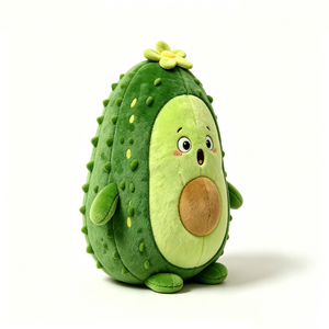 Peluche de aguacate, peluche de aguacate con púas, juguete de aguacate, almohada de aguacate de peluche, peluche de comida novedoso - Product Image 1