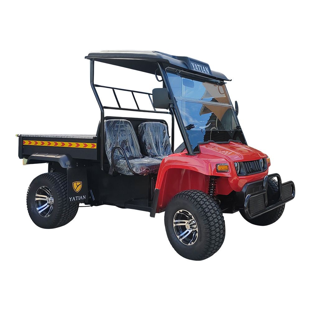 utv 4x4 with snow plow with cab