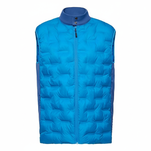 New Men Puffer Vest Warm Winter Outwear Sleeveless Puffer Vest Stand Collar Winter for Adults Vests Customized Color Waistcoats - Product Image 1