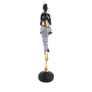 Statua di <span class=keywords><strong>Donna</strong></span> Africana in Poliresina in Vendita - Product Image 3