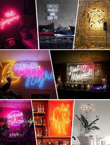 Letrero de neón LED hecho a mano personalizado, logotipo de <span class=keywords><strong>sueños</strong></span> de cóctel para cerveza, Bar, <span class=keywords><strong>Pub</strong></span>, tienda, Club y club nocturno, aplicación de decoración de coche - Product Image 2