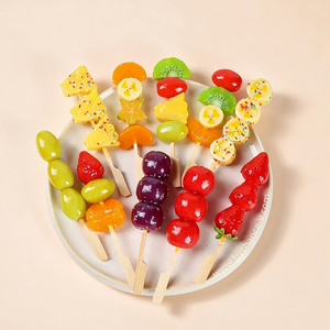 ชุดผลไม้ปลอมเสมือนจริงแบบเสียบไม้ ทนทาน ใช้ตกแต่งโต๊ะกลาง ถ่ายภาพอาหาร ตกแต่งบุฟเฟ่ต์ สำหรับผู้จัดงานอีเว้นท์ - Product Image 1