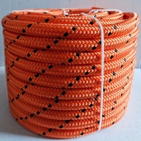Corde en nylon tressé double Cordon tressé en polyester 14mm-20mm Dock Line Boat Marine