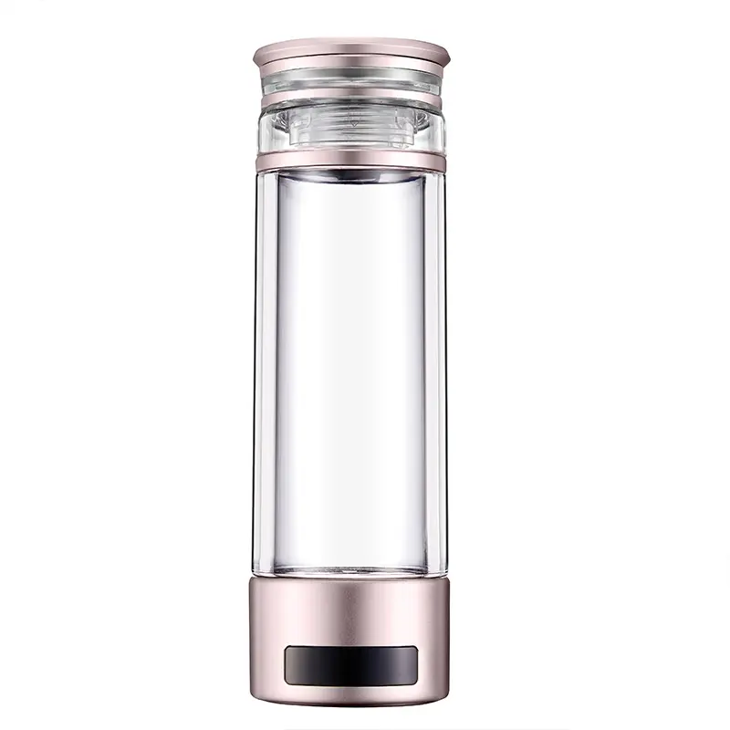 400ML Hydrogen-Rich Water Bottle with SPE PEM Technology 3 Minutes Automatic Electrolysis Water Ionizers H2 Rich Water Bottle