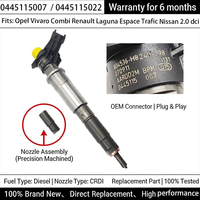 Injecteur de carburant diesel remis à neuf pour Opel Vivaro Combi Renault Laguna Espace Trafic Nissan 2.0 Dci 0445115007 0445115022