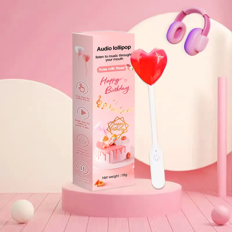 Agolyn Music Lollipop Valentine Day Gift Box Birthday Songs Music Hard Lollipop
