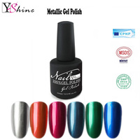Fourniture de manucure échantillon gratuit effet miroir métallique titane Chrome argent Nail Art Design peinture UV Gel vernis