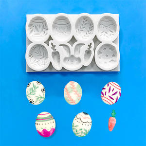 Nuevo Molde de Silicona de Conejo de Dibujos Animados para Resina Hecha a Mano, DIY, Gel de Cristal para Pasteles, Azúcar, Yeso, Bolsa Desechable para Empacar - Product Image 2