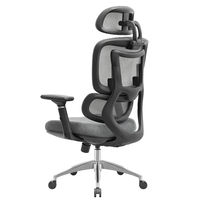 Chaise de bureau ergonomique en maille, chaise de jeu avec base en aluminium, livraison gratuite