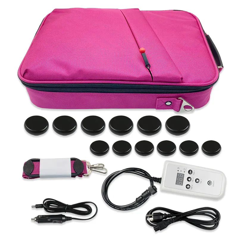 Other massage products Hot Black Various Size Face Spa Massage Stone Heater Kit