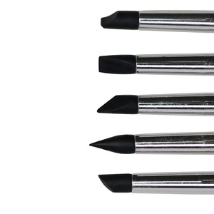 5Pcs Marble Handle Silicone Nail Art Carving Embossing Pen Set Flat <b>Glue</b> Tip for 3D Gel Sculpting - Product Image 3