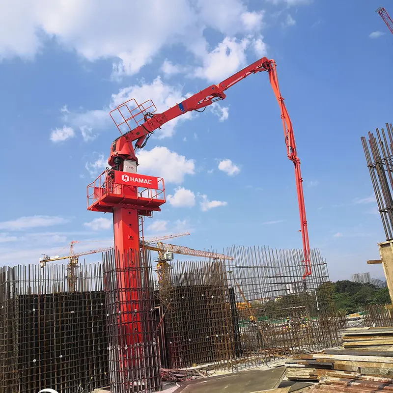 Machine de versement concrète de boom de placement concret stationnaire de boom pour construire avec le béton plaçant la pompe de boom