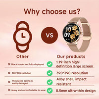 Nouvelle Arrivée 2026 Montre Connectée Unisexe Écran AMOLED 1,28 pouces Batterie 230 mAh Étanche IP68 Carte SIM Boussole Suivi d'Activité Cadeau