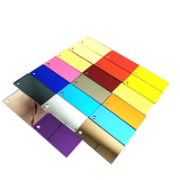 Feuille de miroir acrylique en gros, feuille de miroir flexible en plastique doré, feuille de miroir acrylique