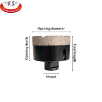 Kit de scie cloche pour forets diamantés pour carreaux de béton en verre de roche avec foret à noyau de diamant pour coupe-trou de carrelage