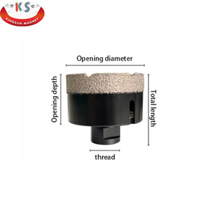 Bộ dụng cụ khoan lỗ bằng đá, bê tông, gạch, mũi khoan kim cương, bộ mũi khoan lõi kim cương để cắt lỗ trên gạch - Product Image 2