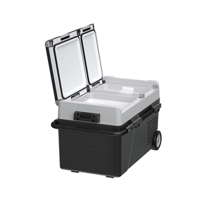 เครื่องทำความเย็นขนาดเล็กแบบพกพา58L 12V 24V 220V <span class=keywords><strong>ตู้</strong></span><span class=keywords><strong>เย็น</strong></span>พลาสติกพร้อมล้อตู้แช่แข็งเดินทาง - Product Image 5