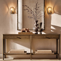 Table console en bois de style américain moderne personnalisée Rhoohill pour salon, meuble d'intérieur, table d'entrée