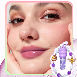 Brillo Labial de Color con Acabado Espejo, con Llavero de Cuentas, Hidratante y Voluminizador, para Chicas, Superventas - Product Image 3