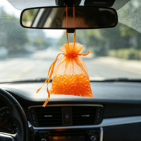 Perles parfumées colorées pour voiture, désodorisant suspendu, sachet écologique, éliminateur d'odeurs, sans poudre, parfum longue durée