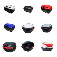 Top case moto 45L en plastique PP, fixation universelle haute performance avec fonctions anti-vibration