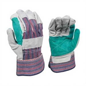 Gants de travail gréeur canadiens en cuir de vachette naturel de haute qualité - Product Image 1