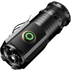 Nhà Máy Tùy Biến Ngoài Trời Cắm Trại Đi Bộ Đường Dài Ánh Sáng Hợp Kim Nhôm Cơ Thể Cap Clip Sạc Di Động USB LED Đèn Pin - Product Image 1