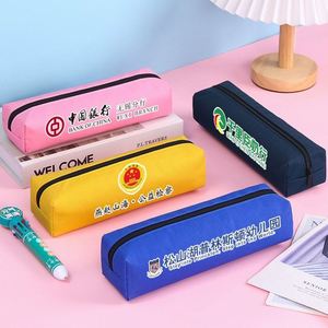 Étui à crayons personnalisé en tissu Oxford avec fermeture éclair, mignon, pour fournitures scolaires, pochette à crayons de couleur - Product Image 1