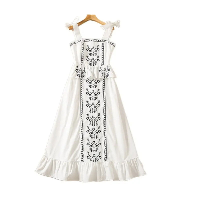 Plus size High Quality cotton Dress Fashion New Women'S Vintage Elegant Sleeveless Dresses women clothing