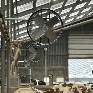 Ventilador de Panel para Ganado, Resistente, con Malla Protectora de Acero, Ventilador de Circulación de Aire para Establos y Ventilación Agrícola - Product Image 6