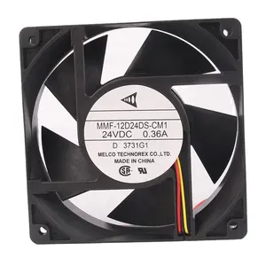 Original Mitsubishi 12V 48V DC24V 0.36A EC AC 120X120X38MM 12CM 12038 Yaskawa inverter special fan MMF-12D24DS-CM1 Cooling fan