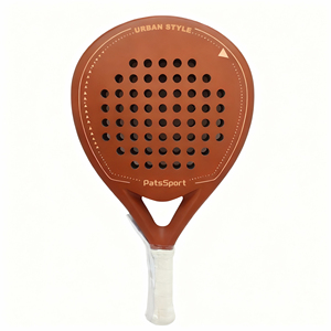 Raqueta de <span class=keywords><strong>Pádel</strong></span> PATSSPORT OEM de Alta Calidad, Serie Macaron, Acabado Mate de Fibra de Carbono 3K, Forma de Lágrima, Ligera, Bajo Equilibrio - Product Image 4
