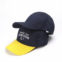 Gorra de béisbol deportiva de 6 paneles de algodón 100% personalizada con logotipo bordado nuevo de dos colores