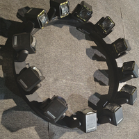 Sistem Pencahayaan Kinetik 12*80W RGBW Beam Moving Head Ring Light 2 Derajat Sinar Tajam 6m Jangkauan 3 Unit DMX Winch