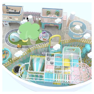 Parque Infantil Interior Personalizado con Temática de Nubes Pastel, Multifuncional, con Certificación CE, para Niños de 2 a 12 Años - Product Image 3