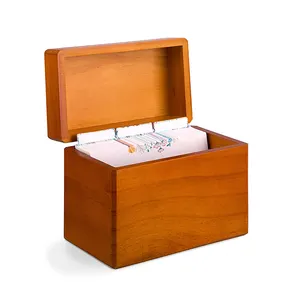 Оптовая продажа экологически чистых многофункциональных деревянных кухонных коробок Vitalucks с 250 карточками для рецептов