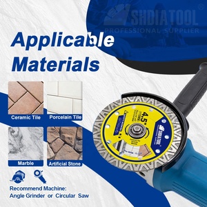 Disque de coupe et de meulage diamanté ultra-mince en maille en V de 4,5 et 5 pouces pour meuleuse d'angle, outils pour carrelage et marbre - Product Image 4