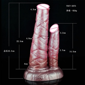 YOCY XXL Realistic Horse <b>Dildo</b> Silicone Fantasy Animal Penis With Sucker Adult Sex for Women Men Thick 8cm Anal Masturbator - Product Image 6