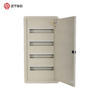 Tableau de distribution basse tension mural à double porte, étanche IP55, en acier inoxydable pour extérieur, avec fenêtre transparente
