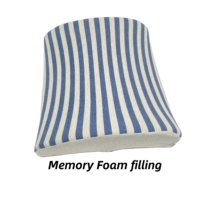 Coussin de dossier matelassé en mousse à mémoire de forme pour soutien lombaire extérieur, ergonomique, pour siège de chaise, amovible et lavable