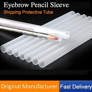 Tube d'emballage protecteur en plastique transparent PP pour <span class=keywords><strong>crayon</strong></span> à <span class=keywords><strong>sourcils</strong></span> à cordon, conteneur cylindrique droit pour cosmétiques - Product Image 2