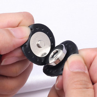 Bouton magnétique en fer pour sac DIY - Fermeture à coudre à la main en cuir PU pour accessoires de bagages et de vêtements